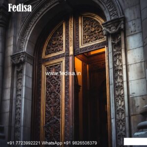 Classic Door Design Arch Wooden Door Design No-10135