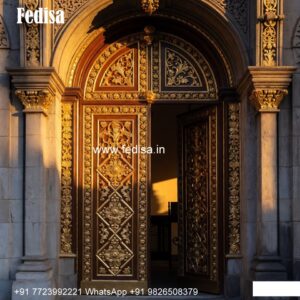 Royal Entrance Door Single Sliding Door Design No-10142