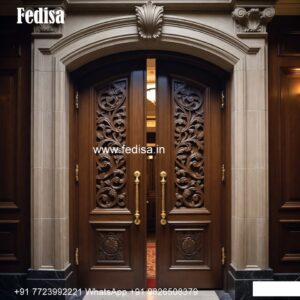 Solid Wood Classic Door Simple Sliding Door Design No-10145