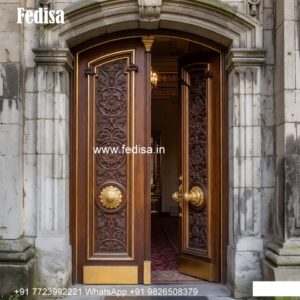 Teak Wood Door Design 7 Panel Door Design No-10146