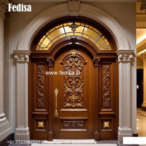 Mahogany Classic Doors Main Jali Door Design For Home No-10147