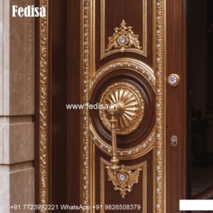 Classic Wooden Main Door Design For Home Door Plain Design No-10164