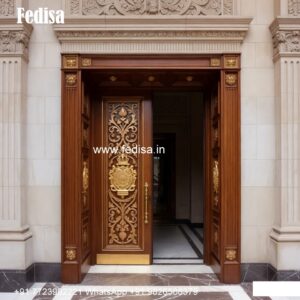 Decorative Wooden Doors Door Laser Cutting Design No-10170