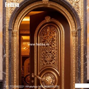 Vintage Wooden Door Pooja Room Sliding Door Design No-10178