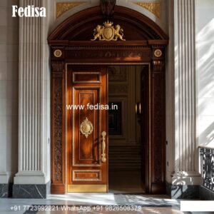 Teak Wood Door Design Two Way Door Design No-10187