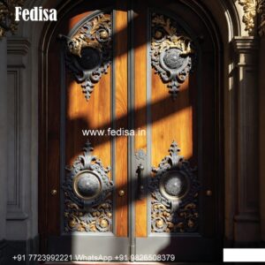 Arch Top Wooden Door Double Door Gate Design Wood No-10214