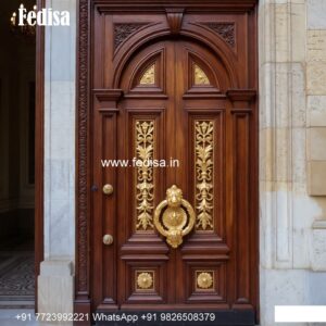 Vintage Wooden Door Sagwan Main Double Door Design No-10219