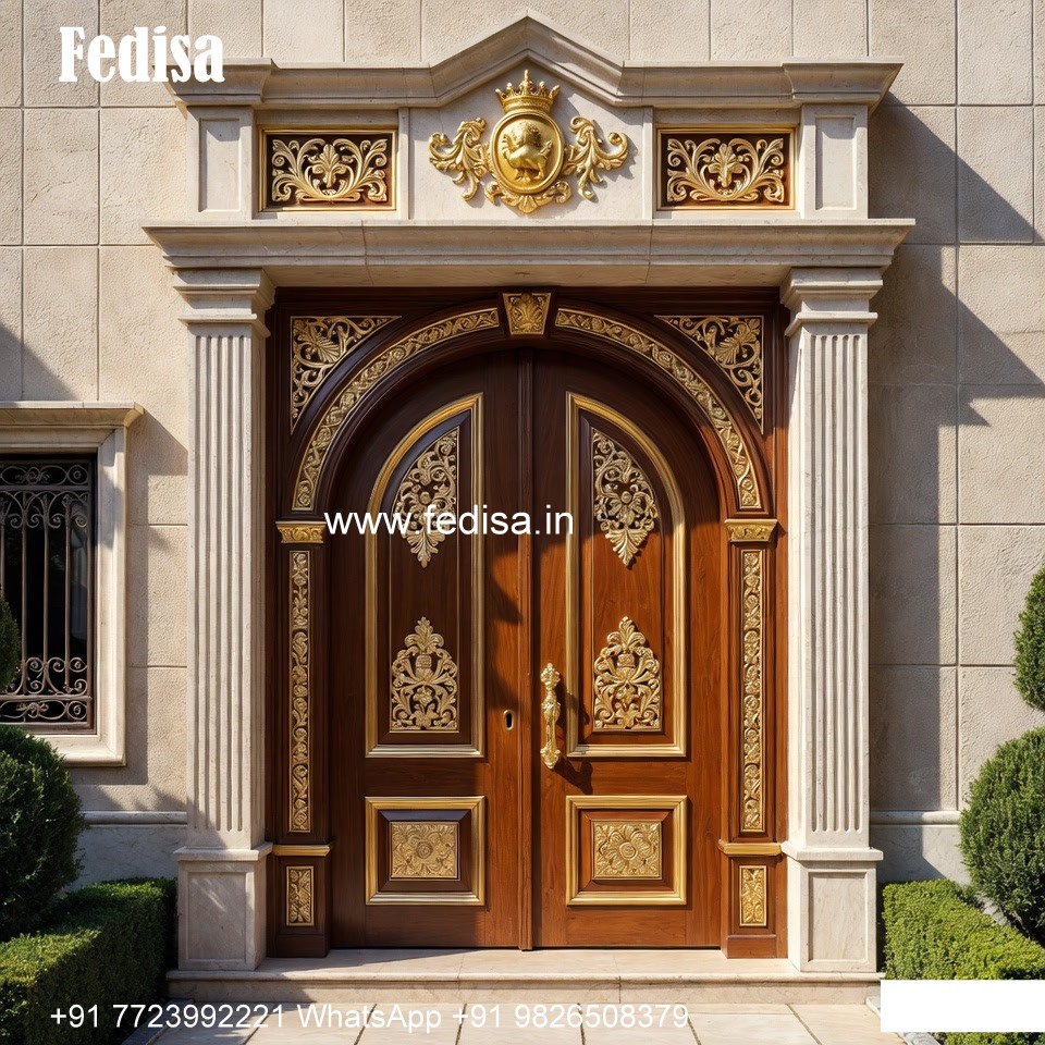 Mahogany Classic Doors New Main Door Design 2026 No-10270