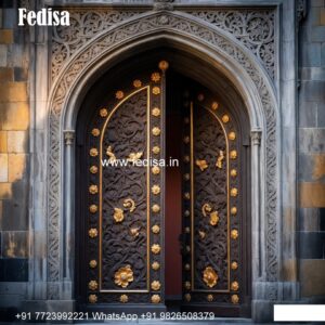 Victorian Door Design Double Door Iron Gate Design No-10275