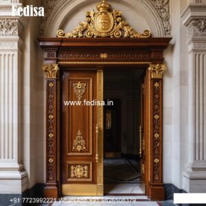 Arch Top Wooden Door Jali Door No-10296