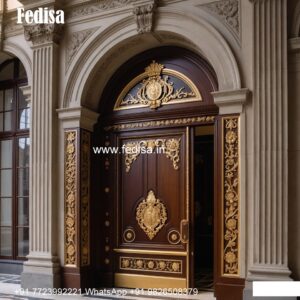 Carved Wooden Doors Safety Door Design For Home No-10312