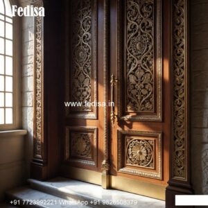 Traditional Carved Wooden Front Door Ideas Temple Door Design No-10329