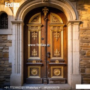 Glass Panel Classic Door New Jali Door Design 2026 No-10339