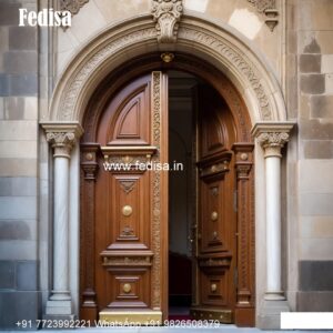 Teak Wood Door Design Kitchen Door Glass Design No-10351