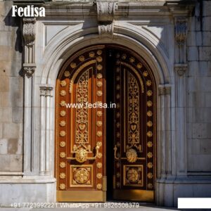 Solid Wood Classic Door Entry Door Design No-10391