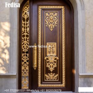 Carved Door Patterns Pooja Room Door Designs For Indian Homes No-10415
