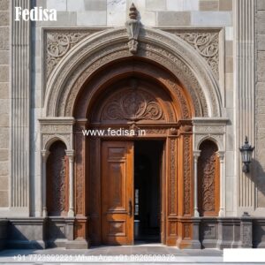 Front Entrance Classic Door Wood Carving Designs For Main Door Frame No-10446