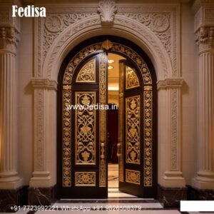 Arch Top Wooden Door Simple Wooden Door Design No-10460