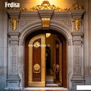 Palace Style Doors Glass Door For Pooja Room No-10491