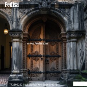 Traditional Carved Wooden Front Door Ideas Flush Door Design 2026 No-10493
