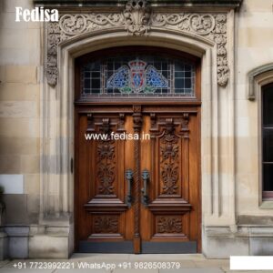 Handcrafted Wooden Door Readymade Door Design No-10518