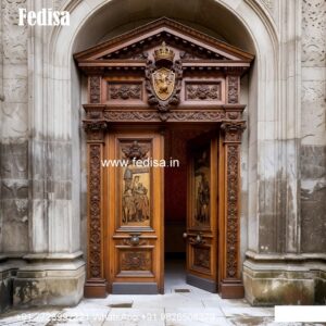 Decorative Wooden Doors Glass Door Handle Design No-10580