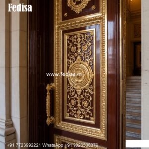 Teak Wood Door Design Wooden Safety Door Designs Catalog No-10597