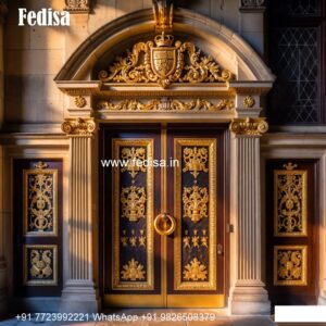 Teak Wood Door Design Main Double Door Jali Design No-10638