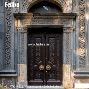 Ornate Door Design Wooden Net Door Design No-10647