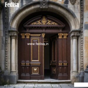 Italian Style Wooden Doors Lohe Ke Darwaje Design No-10649