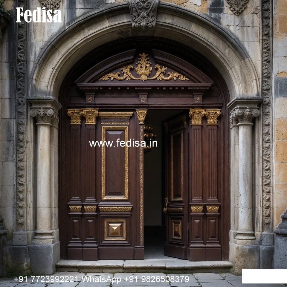 Italian Style Wooden Doors Lohe Ke Darwaje Design No-10649