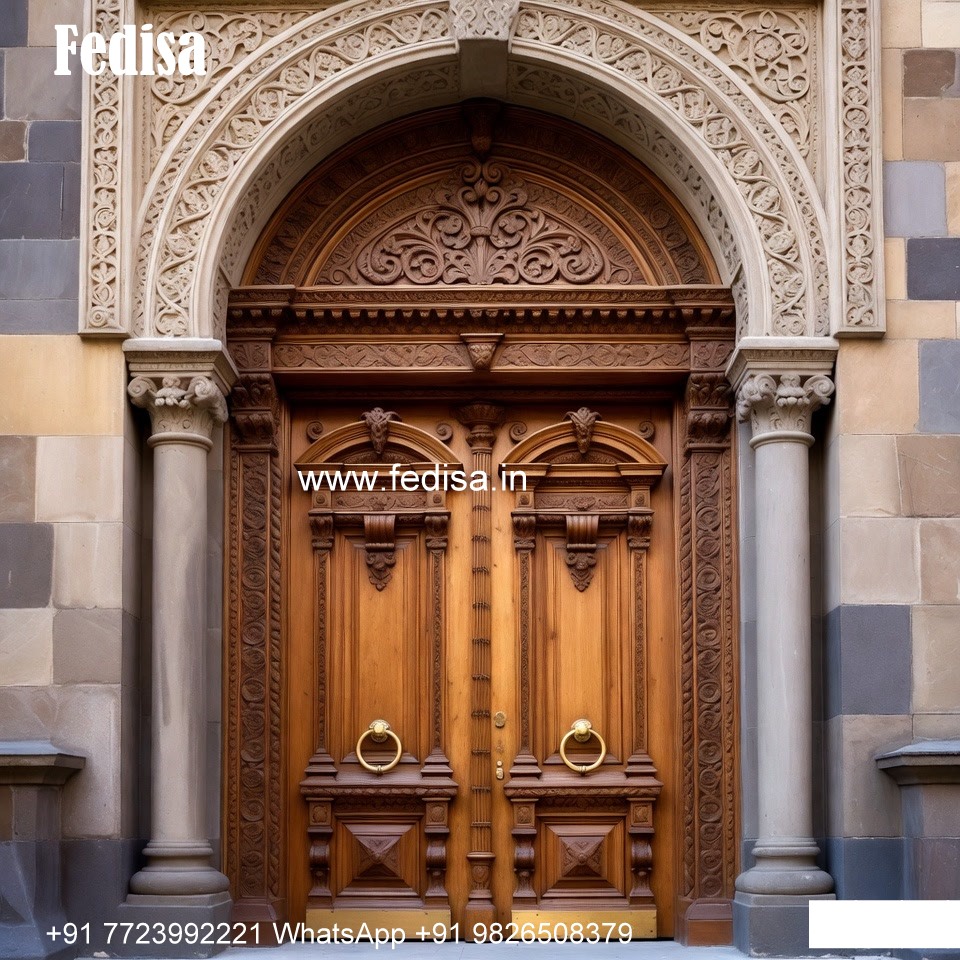 Vintage Wooden Door Designs For Houses Double Door Lock Design No-10659