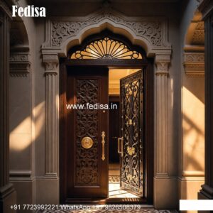 Solid Wood Classic Door Door Shutter Design No-10678
