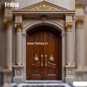 Carved Wooden Doors American Door Design No-10722