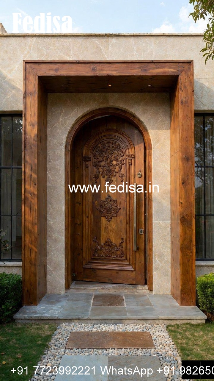 Wooden Main Door Designs Indian Style, Single Round Door Design | Maindoor Design And Models Ideas In 2026