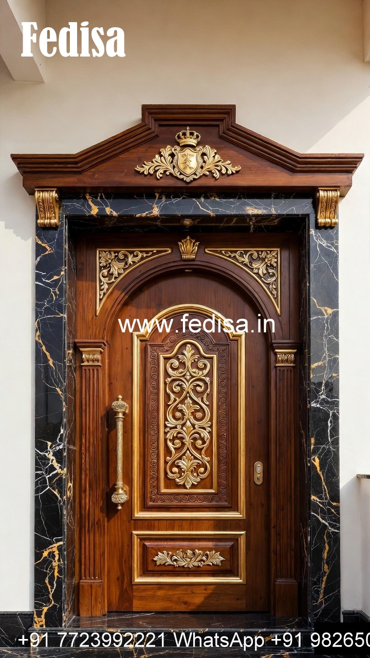 Front Door Design, Wooden Door Design With Mirror | Maindoor Design And Models Ideas In 2026