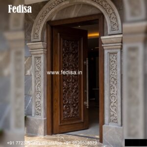 Plywood Door Design, Pooja Door Design With Bells | Wooden Door Design 2026