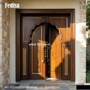 Plywood Door Design, Main Door Design With Window | Wooden Door Design 2026