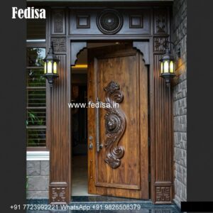 Entrance Door Design, Swastik Design For Main Door | Wooden Door Design 2026