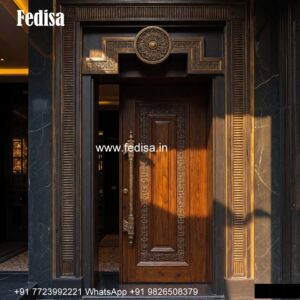 Pooja Room Door, Main Door Side Grill Design | Wooden Door Design 2026