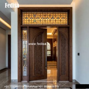 Double Door Designs For Main Door, Entrance Grill Gate Design | Wooden Door Design 2026