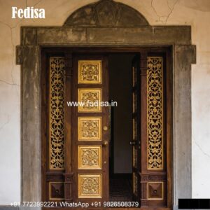 Safety Grill Gate Design For Main Door, Home Main Door Design In Wood | Wooden Door Design 2026