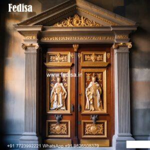 Net Door Design, Office Front Glass Door Design | Wooden Door Design 2026