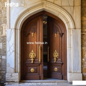 Room Gate Design, Double Door Design With Glass | Wooden Door Design 2026