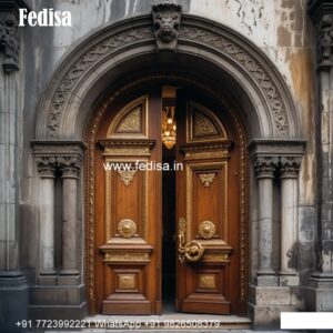 Room Gate Design, Main Door Design With Window | Wooden Door Design 2026