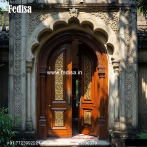 Traditional Main Door Designs For Home, Single Round Door Design | Wooden Door Design 2026