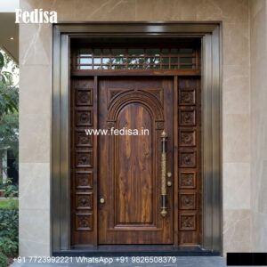 Safety Grill Gate Design For Main Door, Round Glass Door Design | Wooden Door Design 2026