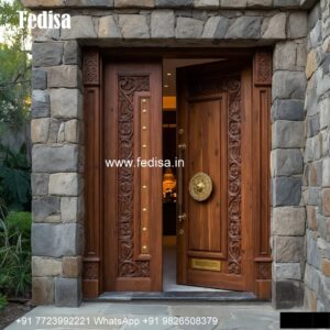 Panel Door Design, Safety Double Door Design | Wooden Door Design 2026