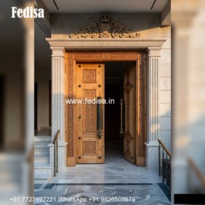 Pooja Door Design, Main Door Vinayagar Design | Single Entry Doors 2026