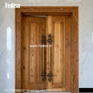 Teak Wood Door Design, Compound Wall Grill Gate Design | Single Entry Doors 2026